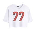 thumbnail image 2 of Sombr Merch I Barely Know Her 77 T-Shirt For Women&Girls Midriff Short Sleeve Summer Fashion Vest Lady Tee, 2 of 3