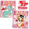 thumbnail image 1 of Libros de stickers para pintar 90shine, Día de San Valentín, para niños de 4 a 8 años, 1 of 7