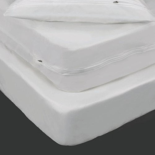 6 Gauge Vinyl Long Full Zippered Mattress / Boxspring Cover 54x80x12"
