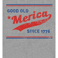 thumbnail image 2 of Americana Good Old 'Merica Since 1776 Heather Gray Men's Crew Neck Short Sleeve Tee-Medium, 2 of 2