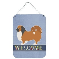Carolines Treasures BB5542DS1216 Pekingese Welcome Wall or Door Hanging Prints