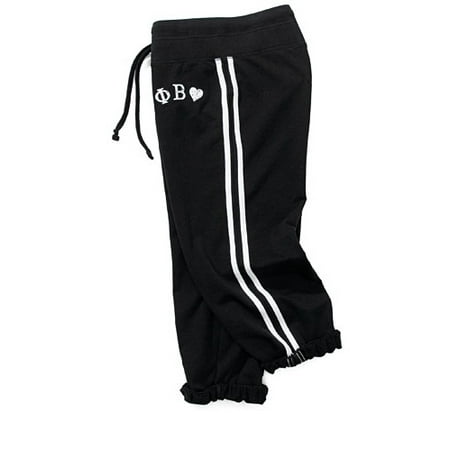 Juniors Side-Stripe Roll-Cuff Athletic Pants