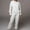 White, variant on USSUMA Woman Sweatsuits 2 Piece Set Womens Hoodie Long Sleeved Pullover Sweatpant Outfits Pocket Drawstring Solid Tracksuit Stretch Waist Leisure Jogger Sets Plus Size Athletic Fall Suit
