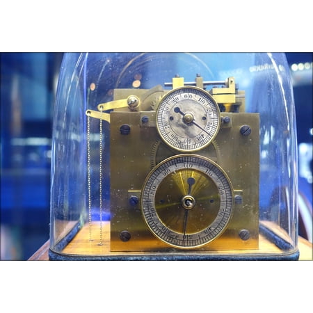 24"x36" Gallery Poster, Hipp Chronoscope, c. 1890, view 2 Museum of Science and Industry Chicago DSC06508