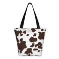 thumbnail image 3 of Fotbe Brown Cow Pattern Beach Tote,Shoulder Handbag,Spacious Tote Bag,Lightweight Travel Bag,Versatile Shopping Bag, 3 of 9
