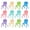 Light Color, variant on ICEEIF 6-Piece Stackable Kids School Chairs, Plastic Toddler Chairs with 11'' Seat, Flexible Classroom Seating for School, Daycare, Dark Colors