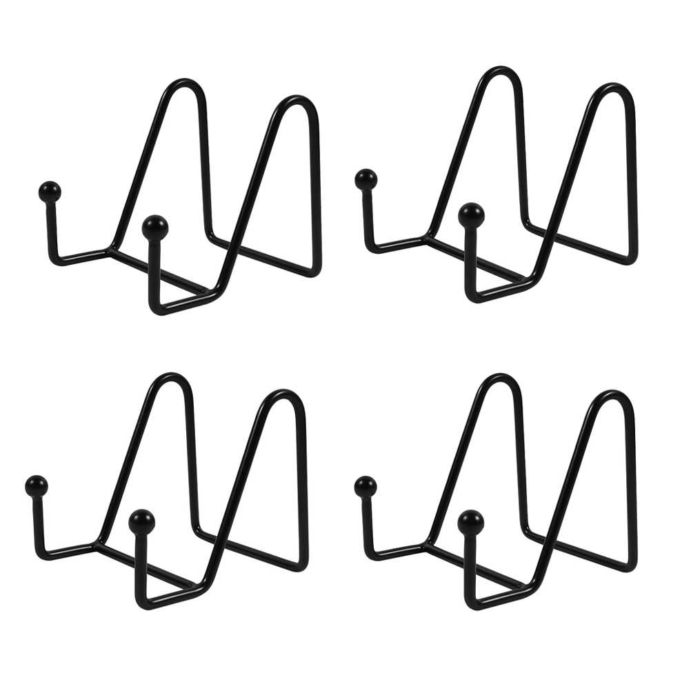 4Pcs Iron Display Stands Iron Plate Stands Metal Plate Stands Book