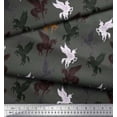 thumbnail image 3 of Soimoi Cotton Voile Fabric Unicorn Animal Print Fabric by The Yard 56 Inch Wide, 3 of 3