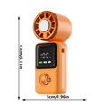 thumbnail image 2 of Mini Handheld Cooling Fan with Ice Compress, Portable Rechargeable Foldable Fan, High Speeds Personal Fan with Digital Display for Outdoor Travel, 2 of 7