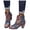 Brown, variant on Dress Boots for Women Vintage Boho High Heels Dressy Pump Ankle Booties with Side Zip