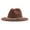 Brown, variant on Mifelio Fedora Hats for Women Hat Fedora Classic Wide Belt Floppy Wool Womens Hat Panama Buckle Baseball Caps Fedora Hat Vintage Beige One Size