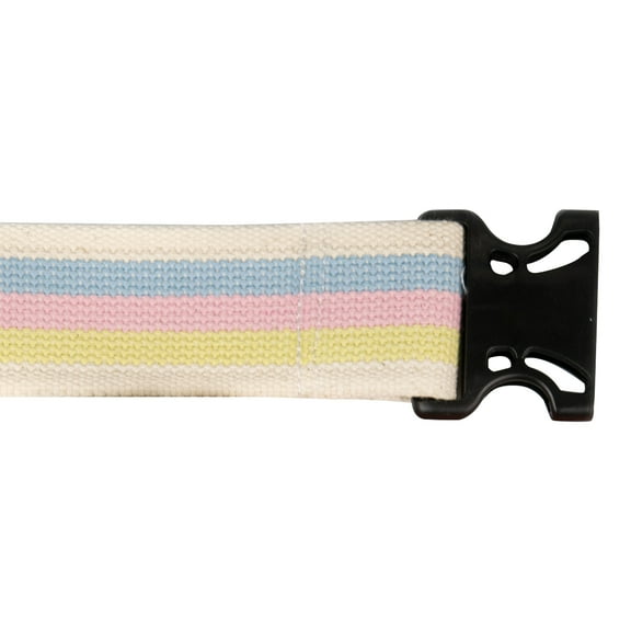 McKesson Gait Belt with Nylon Buckle - Transfer Aid - Pastel Stripes, 60 in, 1 Ct