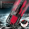 thumbnail image 5 of Nagebee Case for Samsung Galaxy S21 Plus with Screen Protector (Soft Full Coverage), Belt Clip [Built-in Kickstand], Dual Layer Full Body Shockproof Protective Rugged Defender Case (Red), 5 of 5