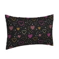 thumbnail image 2 of Daiia Heart and Stars Bedding Waterproof Pillow Protector Zippered Queen – Bed Bug Proof Pillow Encasement-16"x24", 2 of 9
