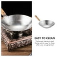 thumbnail image 4 of Sartén Wok de Cocina Wok de Acero Inoxidable Wok Tradicional con Mango de Madera, 4 of 6