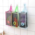 thumbnail image 2 of Kitchen Large Capacity Grid Fruit Vegetable Storage Bag Durable Wear-Resistant Mesh Space Saver Bags Indoors and Outdoors, 2 of 4