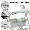 thumbnail image 5 of Jiueut Flower Hummingbird Rollator Walker Seat and BackRest RollBar Covers Set for Women 2 Piece Soft Seat Cushion for a Rollator Walker Rollator Walker Accessories for Seniors, 5 of 7