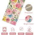 thumbnail image 3 of Spring Summer Watercolor Flower Table Runner, Peony Floral Kitchen Dining Table Decor, Seasonal Burlap Home Decoration Indoor Outdoor Party Supply 13 x 36 Inches, 3 of 6