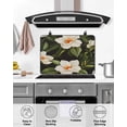 thumbnail image 5 of nqOlkjepod Large Induction Cooktop Protector Mat 28.5"x20.5", Flower Floral Stove Top Covers for Electric Stove, Modern Summer Plant Green Palm Leaves Stove Burner Cover Mats, Glass Top Stove Cover, 5 of 8