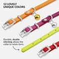 thumbnail image 5 of 1Pack Leather Cat Collar with Bell - Kitten Collar, Small and Big Cat Strap for Boy Cats, Girl Cats, 5 of 6