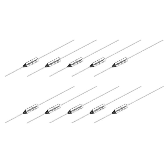 Uxcell 10Pcs Metal Temperature Thermal Fuse RY160 160 °C 320 °F 10A 250V Cutoff Thermal Fuse