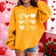thumbnail image 4 of Sudadera con capucha y estampado de corazón de San Valentín, sudadera de manga larga para niños y niñas, chaqueta para niñas de talla mediana y grande., 4 of 7
