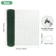 thumbnail image 3 of Uxcell pour Arrangements Floraux, Filet Hexagonal en Fer Galvanisé 14 x 157 Pouces [Vert], 3 of 6
