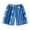 Blue, variant on Men Womens Tear Away Shorts Post Surgery Recovery Side Snap Shorts Cotton Soft Breathable Break Away Lounge Short Pants with Pockets Wine 2XL