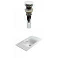 thumbnail image 1 of American Imaginations 23.8-in. W 3H4-in. Ceramic Top Set In White Color - Overflow Drain Incl. AI-30468, 1 of 8