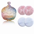 thumbnail image 1 of Set Powder Puff Qopoto de 5 piezas con estuche de cristal, 1 of 5