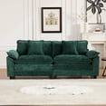 thumbnail image 6 of YWEN 81.9" Modern Chenille Loveseat Sofa, 2 Seat Couch with Spring Cushions, Featuring Deep Seats and Pillows, Easy Assembly, Comfy Couches for Small Living Room or Apartment,Green, 6 of 11