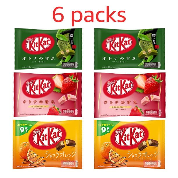 Kit kat candy bars mixed flavor 6 bags of chocolate wafers imported
