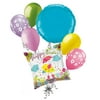 7 pc Happy Easter Spring Showers Chick Balloon Bouquet Party Decoration April