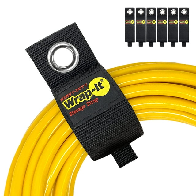 Correas de almacenamiento Wrap-It Storage, resistentes, 13 pulgadas (paquete de 6)