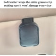thumbnail image 5 of ZHUYING Sunglasses Holders for Car Visor, Magnetic Leather Glasses Eyeglass Clip for Car, Ticket Card Clip Sunglasses Mount, Car Visor Accessories Gadgets (2, Black), 5 of 8