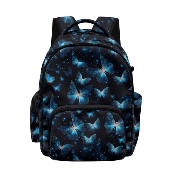 DISNIMO Butterfly Print Kids Backpack for Girls Lightweight and Breathable Children's Schoolbag with Multiple Pockets for Elementary Middle Students, Back to School Gifts