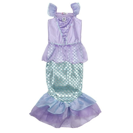 Lookwoild Ariel Mermaid Set Cute Girl Princess Fancy Dress Party Cosplay Costume