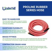 ¾ ProLine Rubber Hose, 25' – 150 PSI WP / 500 PSI Burst