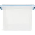 Sterilite 32 Quart Clear Plastic Airtight Storage Container Bin with