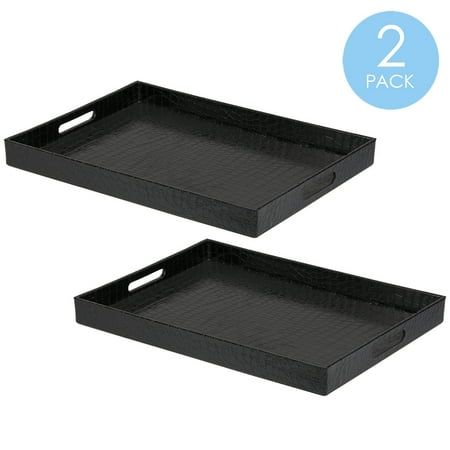 

Home Basics Crocodile Serving Tray Black