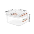 Airtight Clear Plastic Food Storage Containers for Pantry and Fridge ...