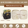 thumbnail image 5 of FOR U DESIGNS Butterfly Sunflower Pattern Bible Cover for Women Men Large Capacity Bible Holder Case Reusable Tote Bag Carrying Organizer Bag for Pilgrimages/Daily Use, 5 of 7