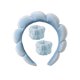 thumbnail image 1 of Diadema con forma de nube con tejido de terciopelo dorado, con parte superior torcida y para lavarse la cara, fácil de usar, ajuste cómodo, buen material, 1 of 6