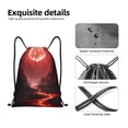 thumbnail image 4 of Fotbe Red Moon Lava Bolsa Mochila con Cordón Estampada, Bolsa de Gimnasio Deportiva, Bolsa Cinch, Bolsa con Cordón para Hombres y Mujeres-Small, 4 of 6