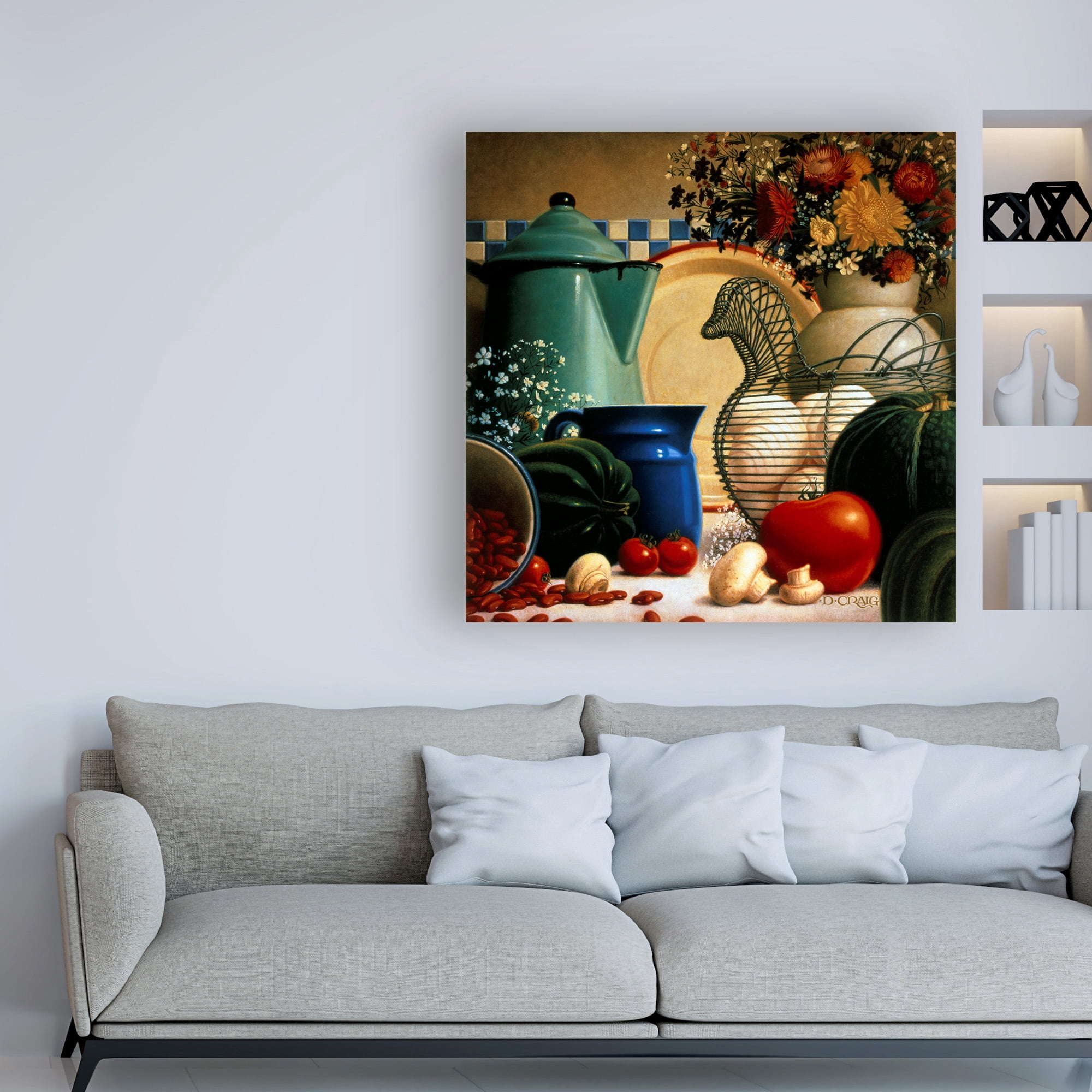Trademark Fine Art 'Country Vegetables' Canvas Art by Dan Craig