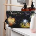 thumbnail image 7 of Firework Happy New Year Purse Organizer Handbags Totes Leather Zipper Printing Bag For Women Travel Toiletry Bag, 7 of 7