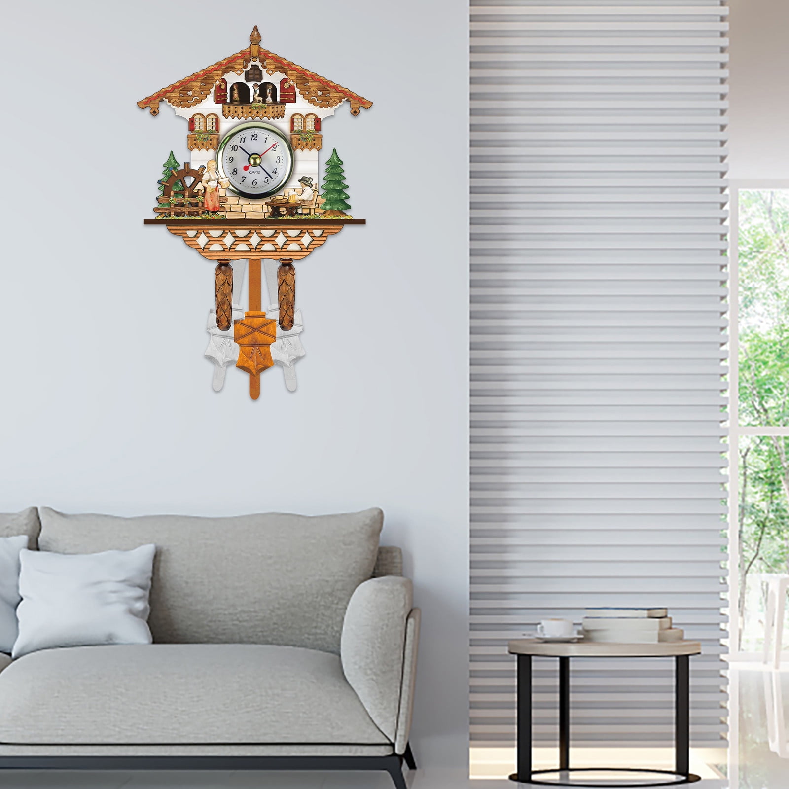 Buy TOYFUNNY Cuckoo Cuckoo Wall Clock Chime Alarm Clock Retro Clock