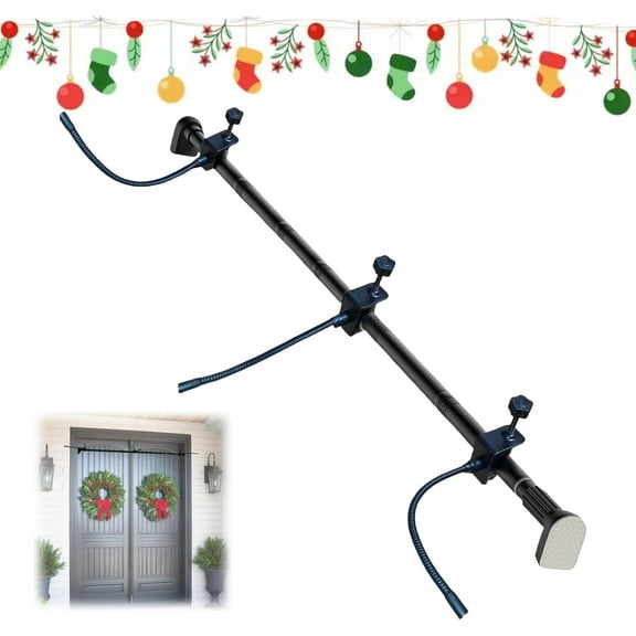 Garland Hanger for Front Door,Adjustable Heavy-Duty Garland Hanger for Door Frame,Adjustable 32"-80" Fit Doors/Frames | Heavy-Duty for Christmas/Halloween Decor (32-40IN)