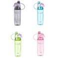 thumbnail image 3 of Yuarrent Bebida deportiva Botella de agua en aerosol Ciclismo al aire libre Senderismo Correr Jogging Bebida Botella Contenedor 400ml / 600ml Kits de desorden para acampar negro 400ml Yuarrent HW5762-01, 3 of 6