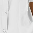 thumbnail image 7 of HongQid Womens Button Down Shirts Short Sleeve Collared Button Up Casual Blouses Loose Tops with Two Pocket, 7 of 7